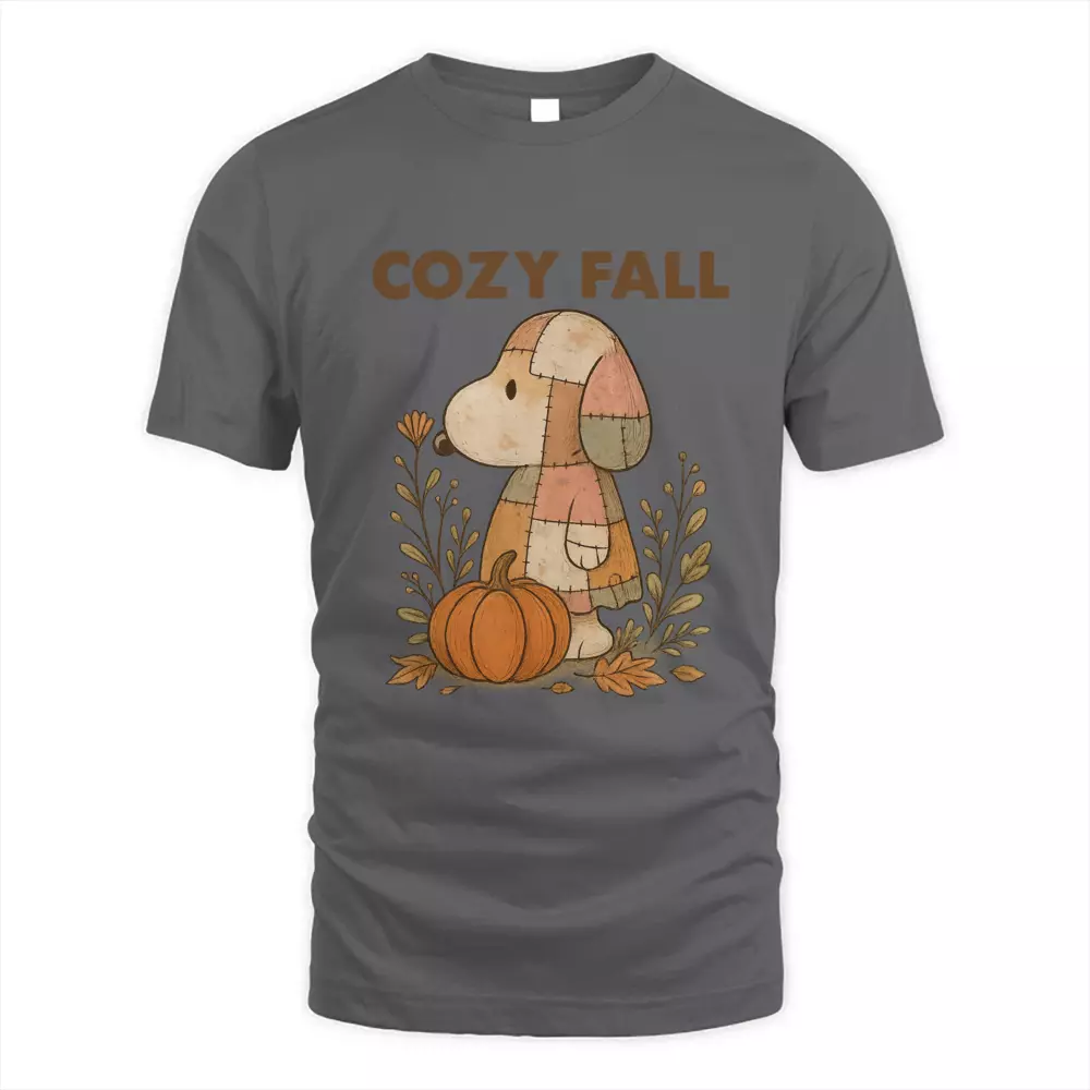 Cute Dog Cozy Fall Plaid