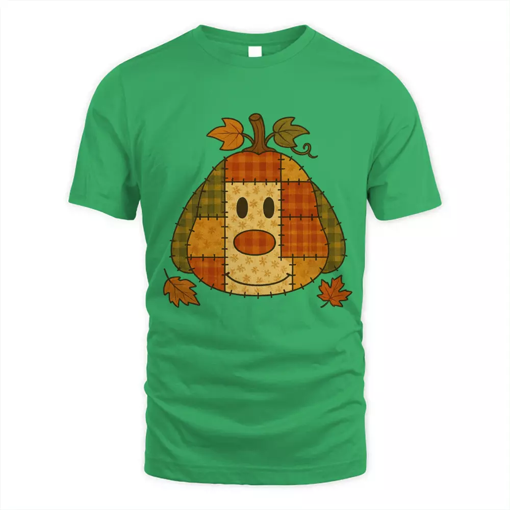 Cute Dog Fall Plaid
