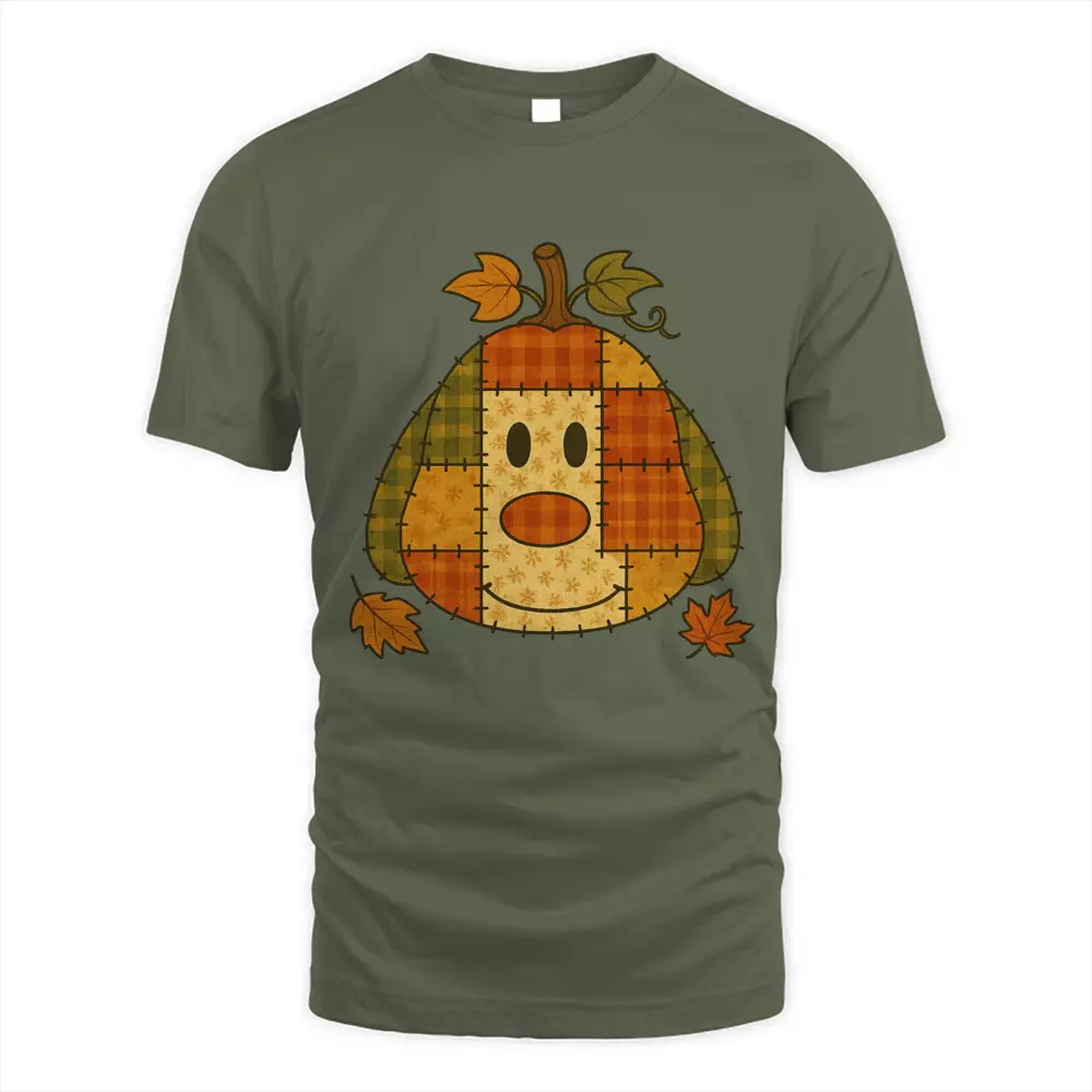 Cute Dog Fall Plaid