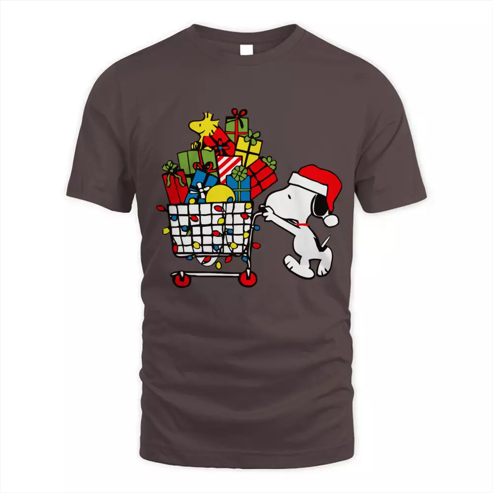 Cute Dog Shopping Christmas