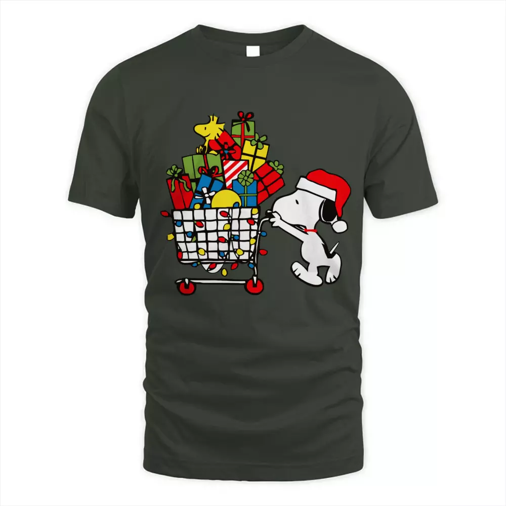 Cute Dog Shopping Christmas