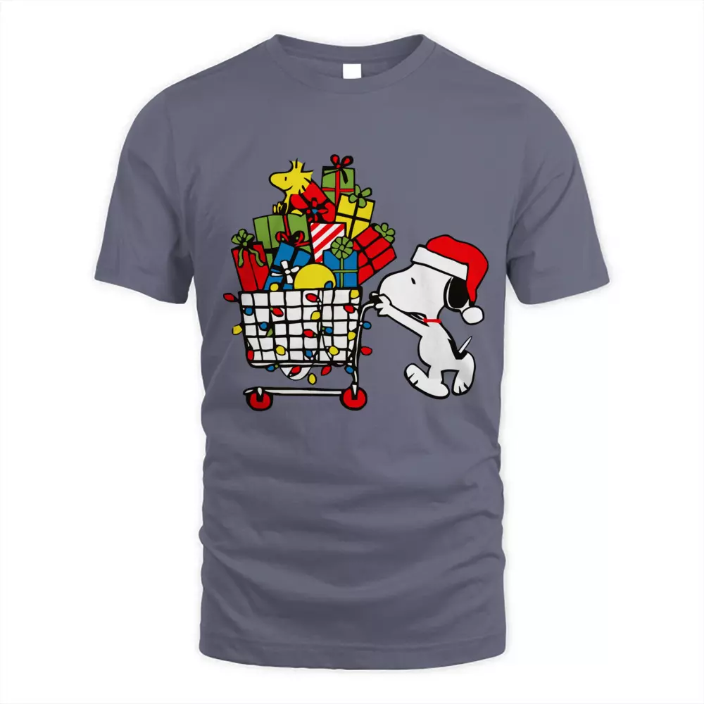 Cute Dog Shopping Christmas