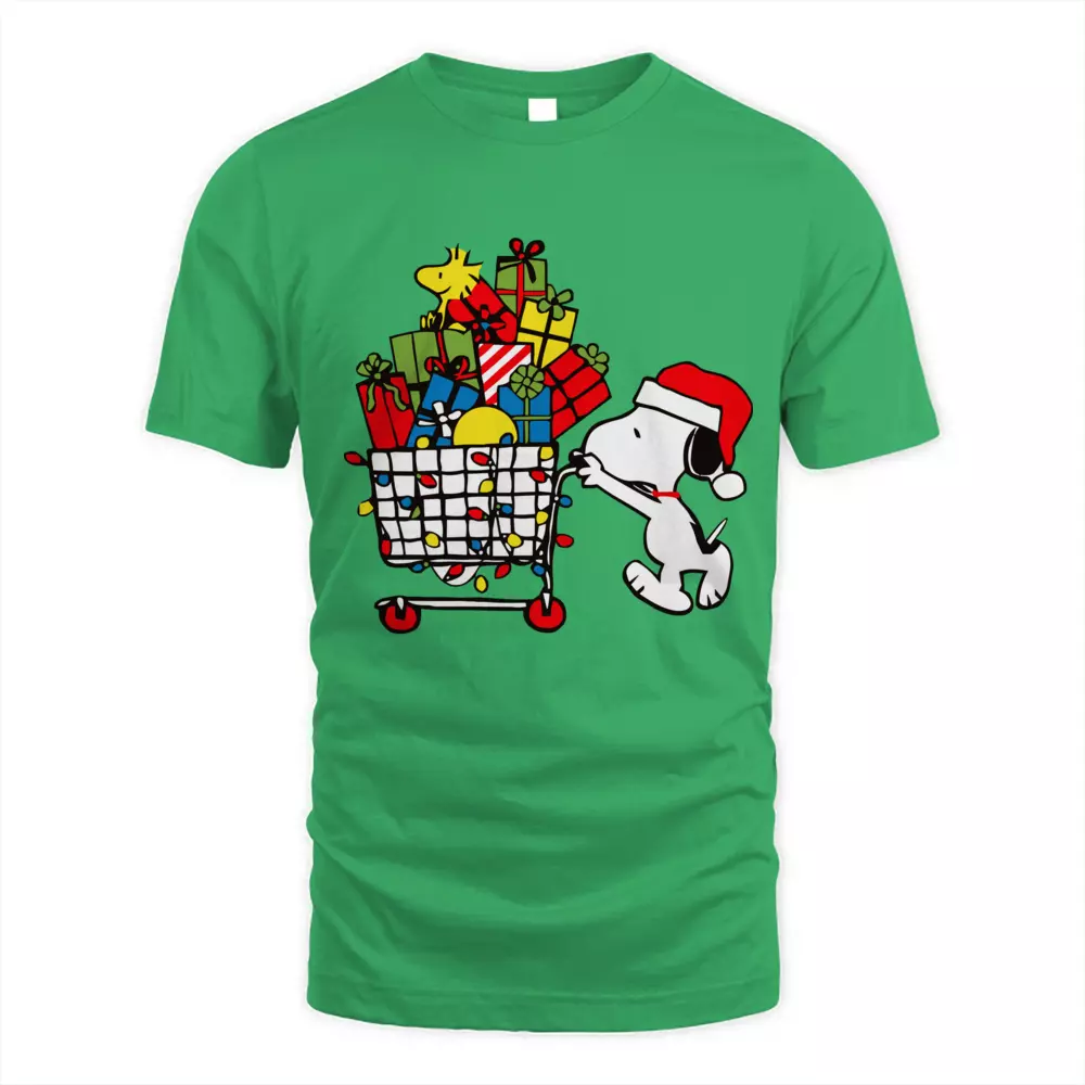 Cute Dog Shopping Christmas