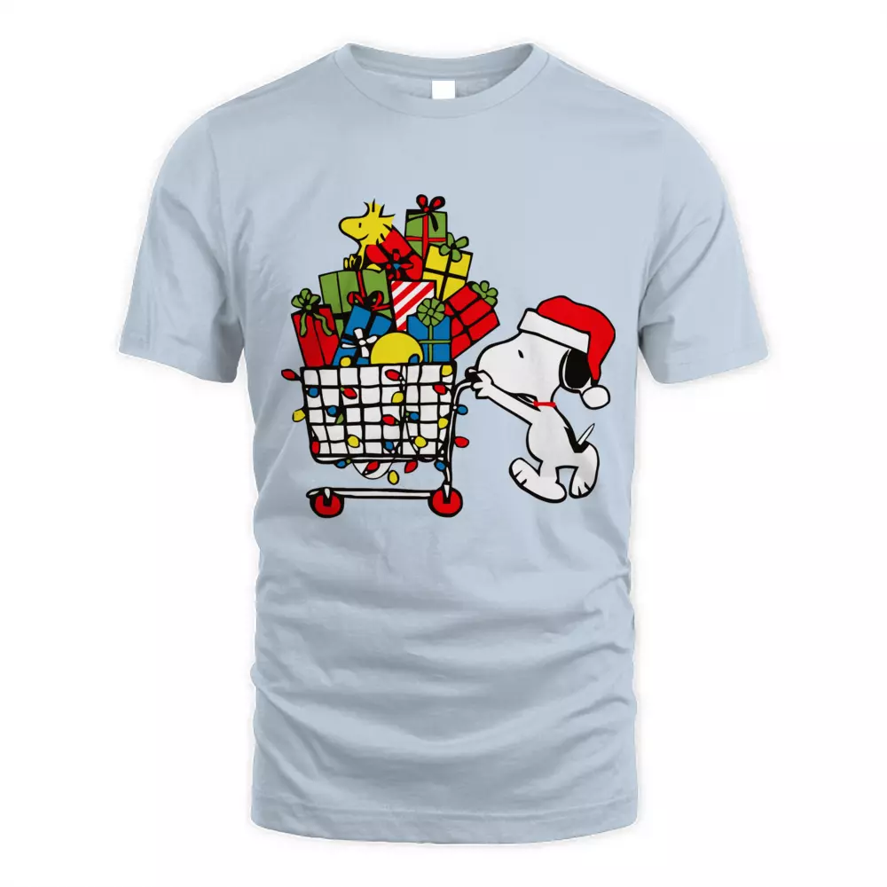 Cute Dog Shopping Christmas