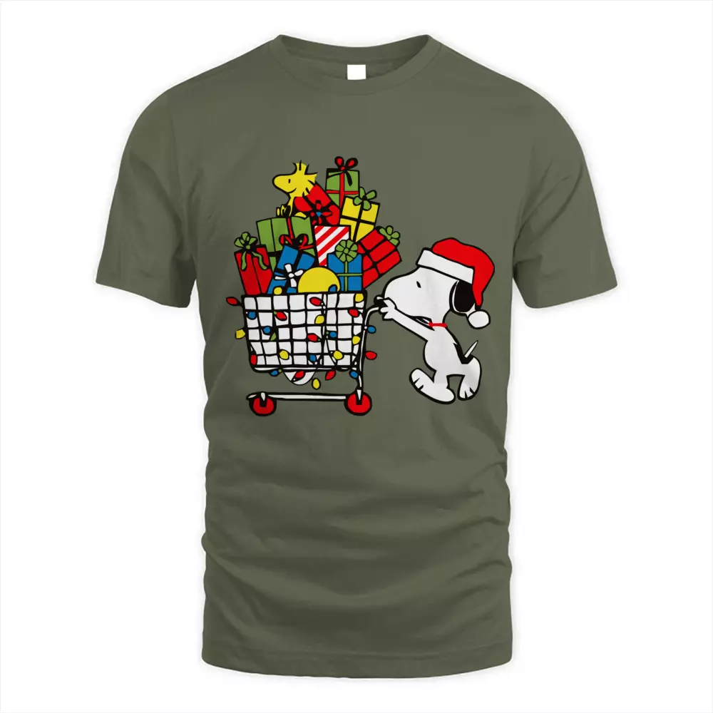 Cute Dog Shopping Christmas