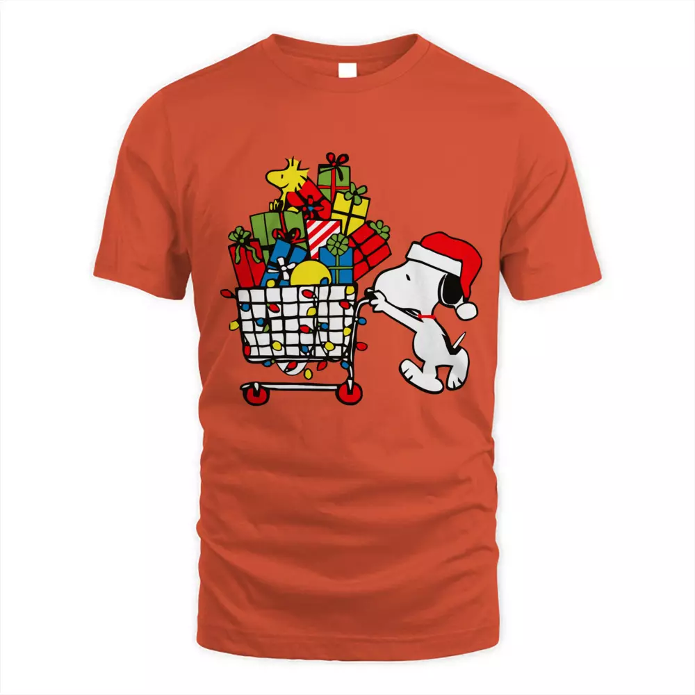 Cute Dog Shopping Christmas