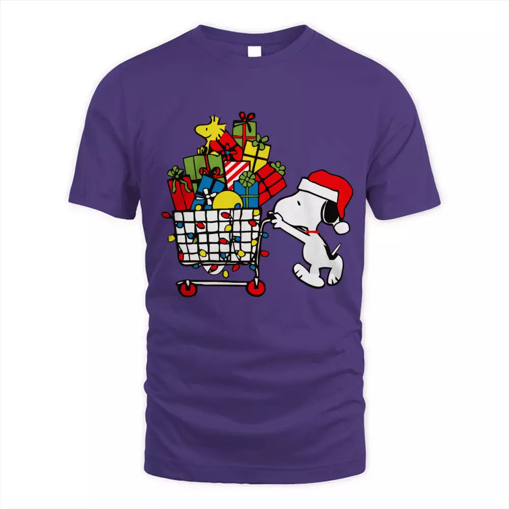 Cute Dog Shopping Christmas