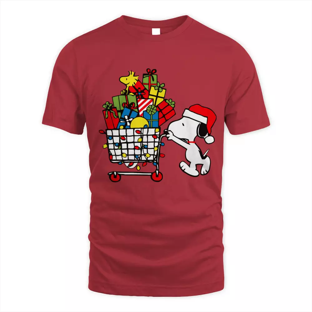 Cute Dog Shopping Christmas