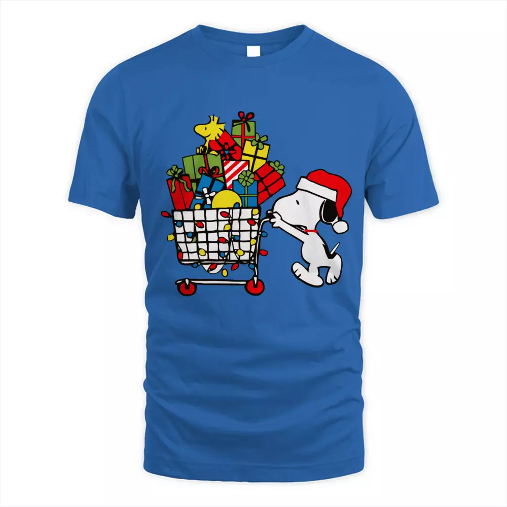 Cute Dog Shopping Christmas