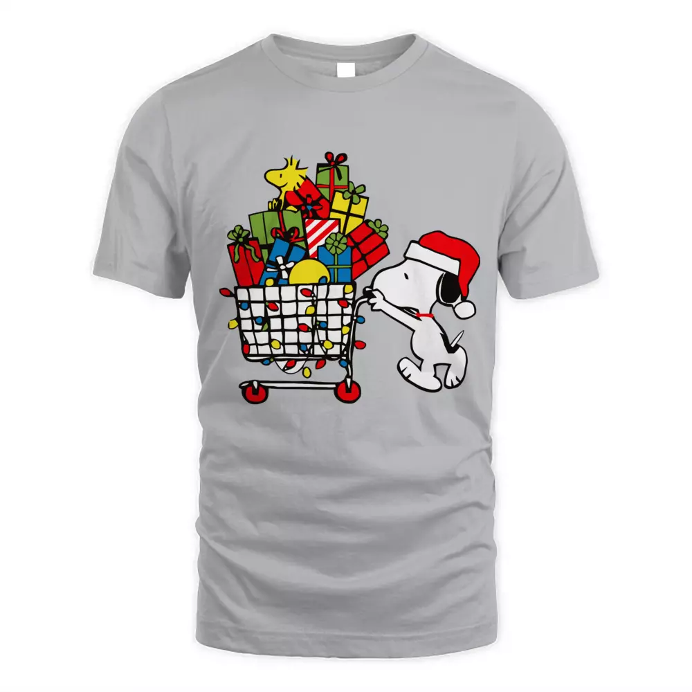 Cute Dog Shopping Christmas