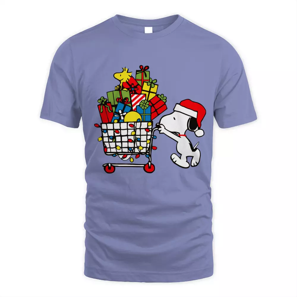 Cute Dog Shopping Christmas