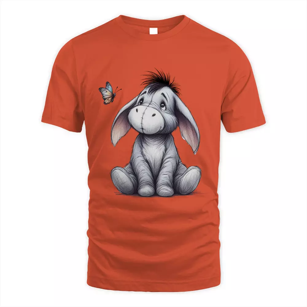 Donkey Butterfly Cute