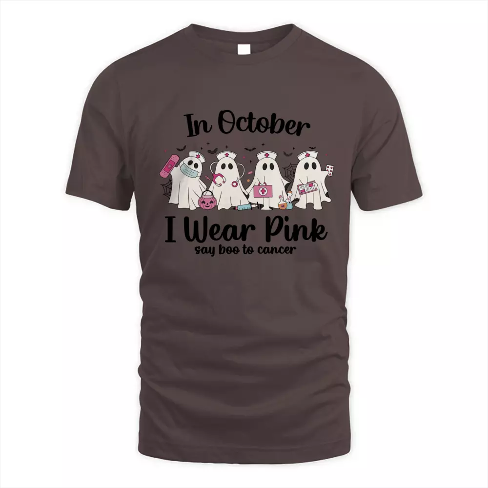 In October I Wear Pink Say Boo To Cancer