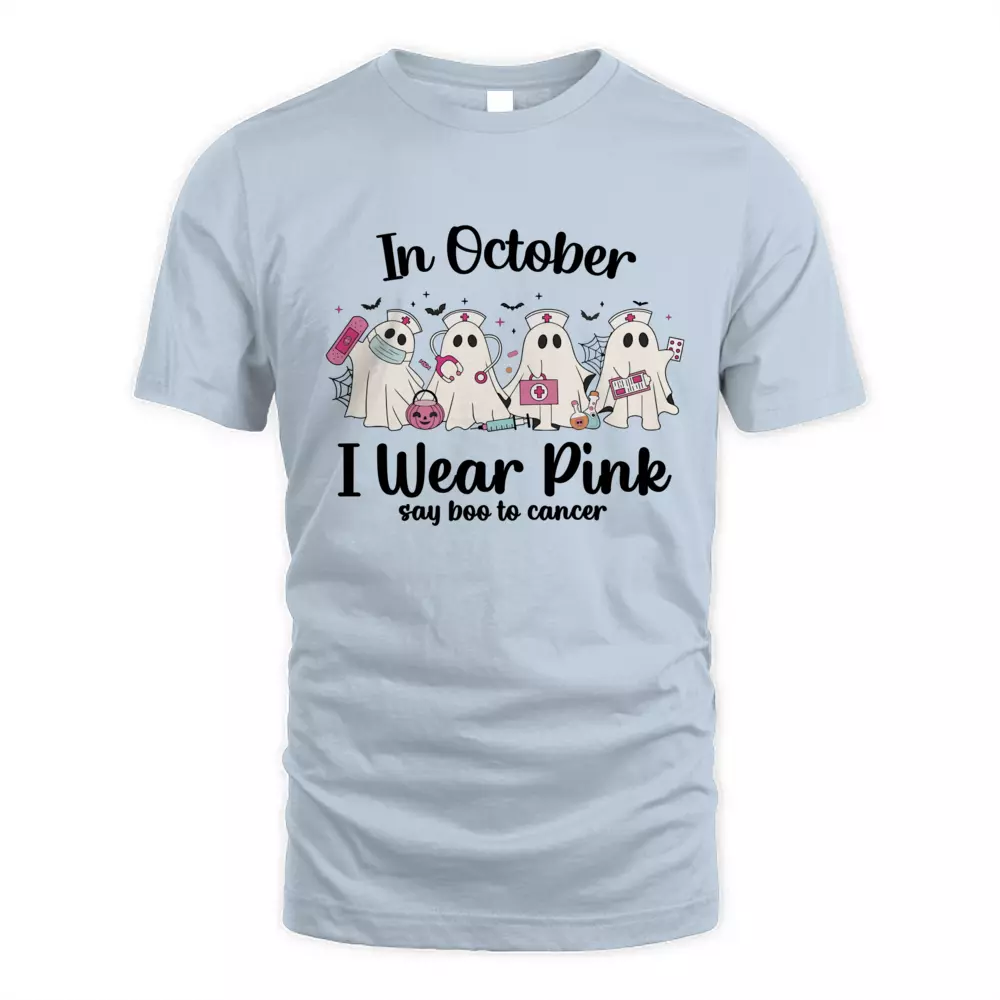 In October I Wear Pink Say Boo To Cancer