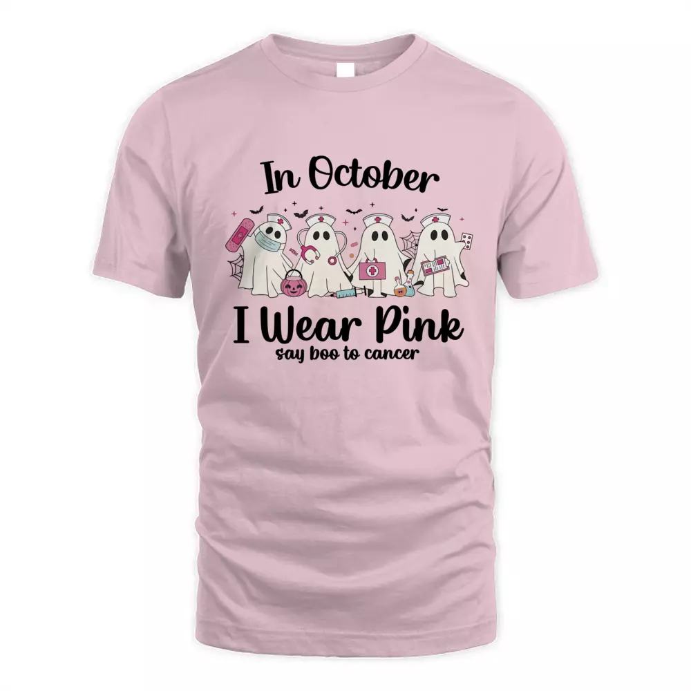 In October I Wear Pink Say Boo To Cancer