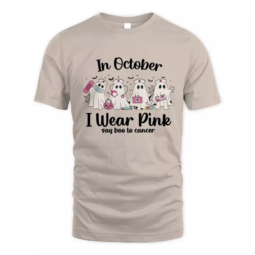 In October I Wear Pink Say Boo To Cancer