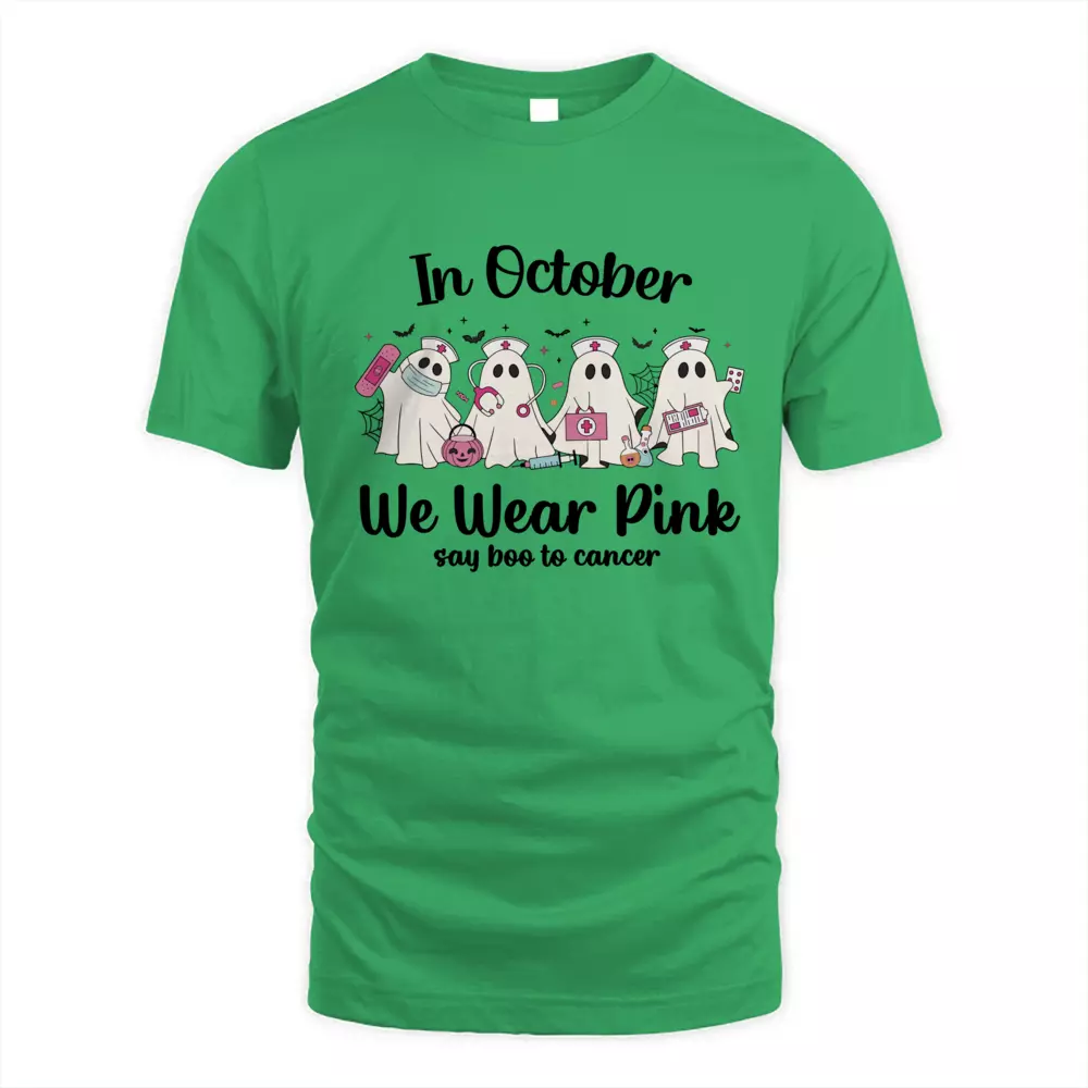 In October We Wear Pink Say Boo To Cancer