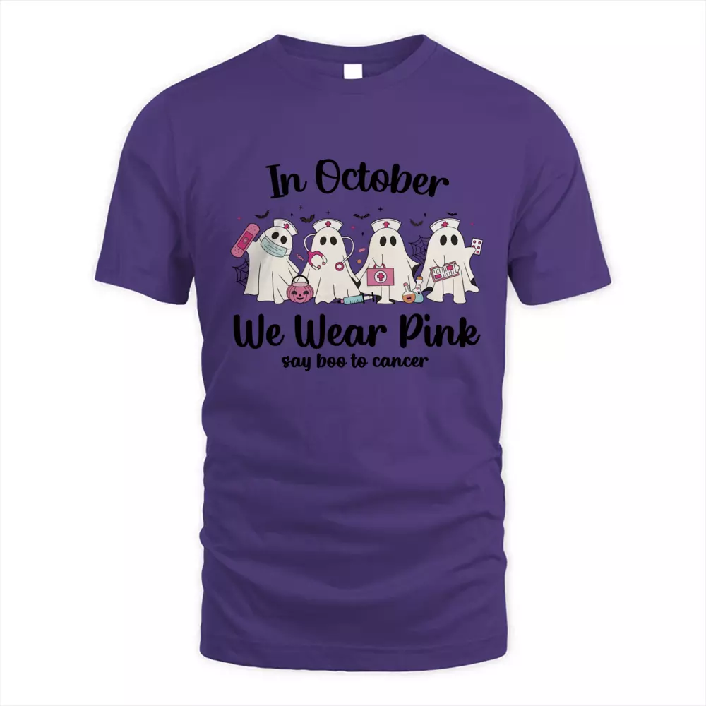 In October We Wear Pink Say Boo To Cancer