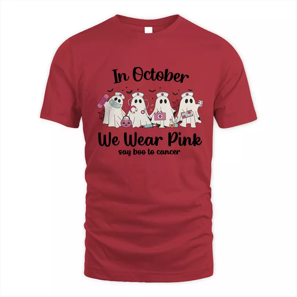 In October We Wear Pink Say Boo To Cancer