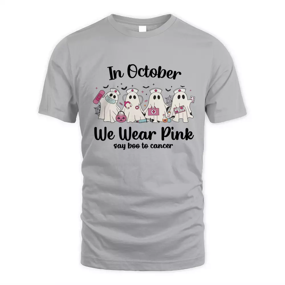 In October We Wear Pink Say Boo To Cancer
