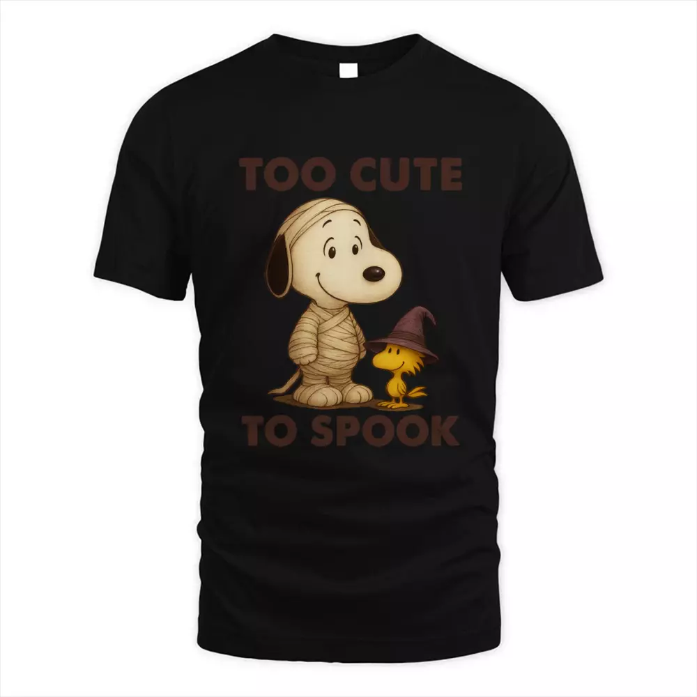 Too Cute To Spook Dog Bird Cute Witch Mummy Halloween