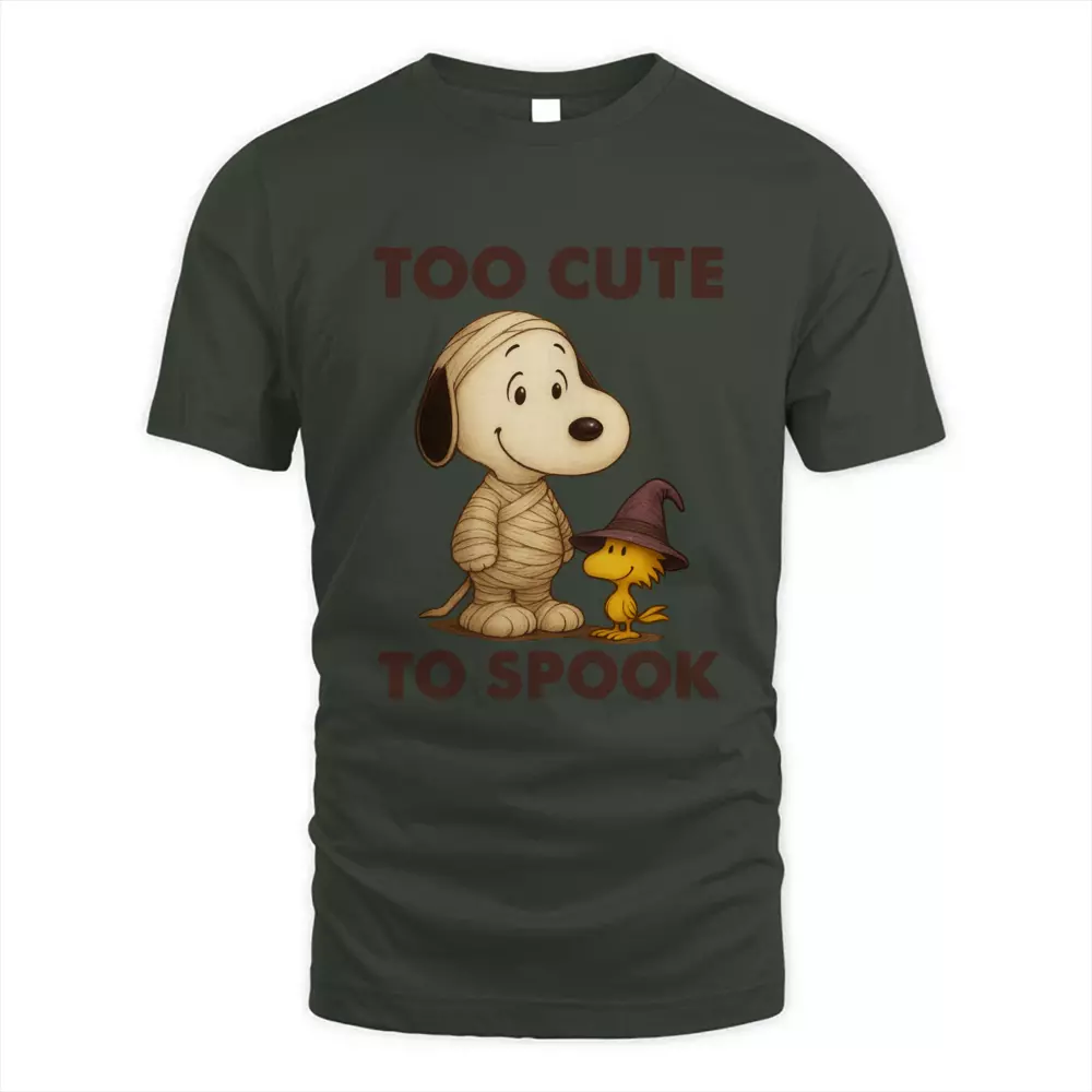 Too Cute To Spook Dog Bird Cute Witch Mummy Halloween
