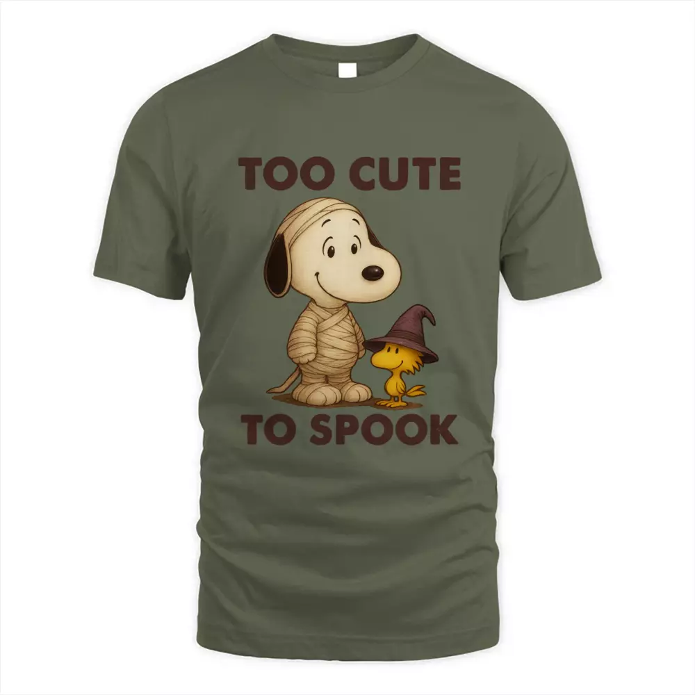 Too Cute To Spook Dog Bird Cute Witch Mummy Halloween